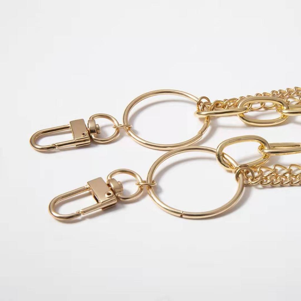 Simple Multi-layer Tassel Geometric Retro Body Chain Personalized U-shaped Thick Chain Versatile Waist Chain