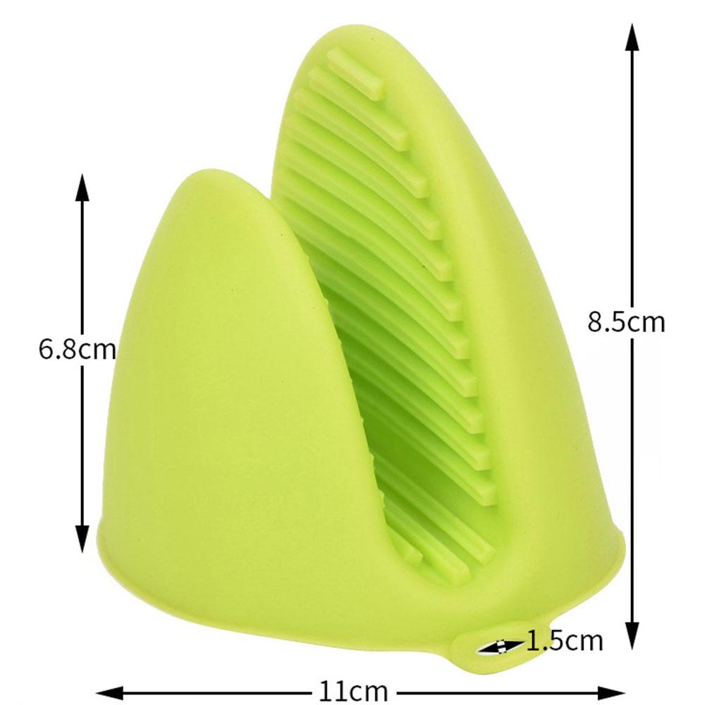 2 PCS Heat Resistant Silicone Oven Mitt & Pot Holder - Non-Slip Pinch Grips