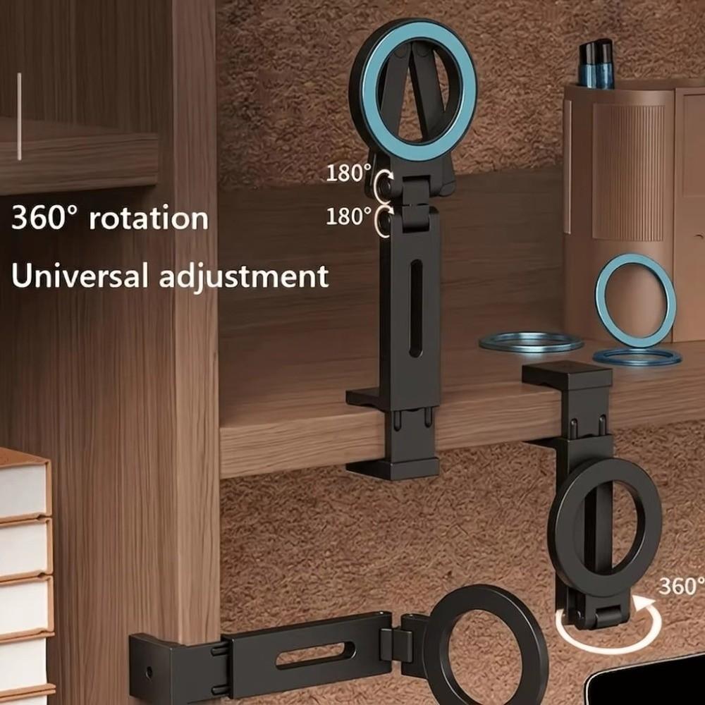 Adjustable Magnetic Phone Tripod Holder 360° Rotation Desktop Phone Bracket  for Home