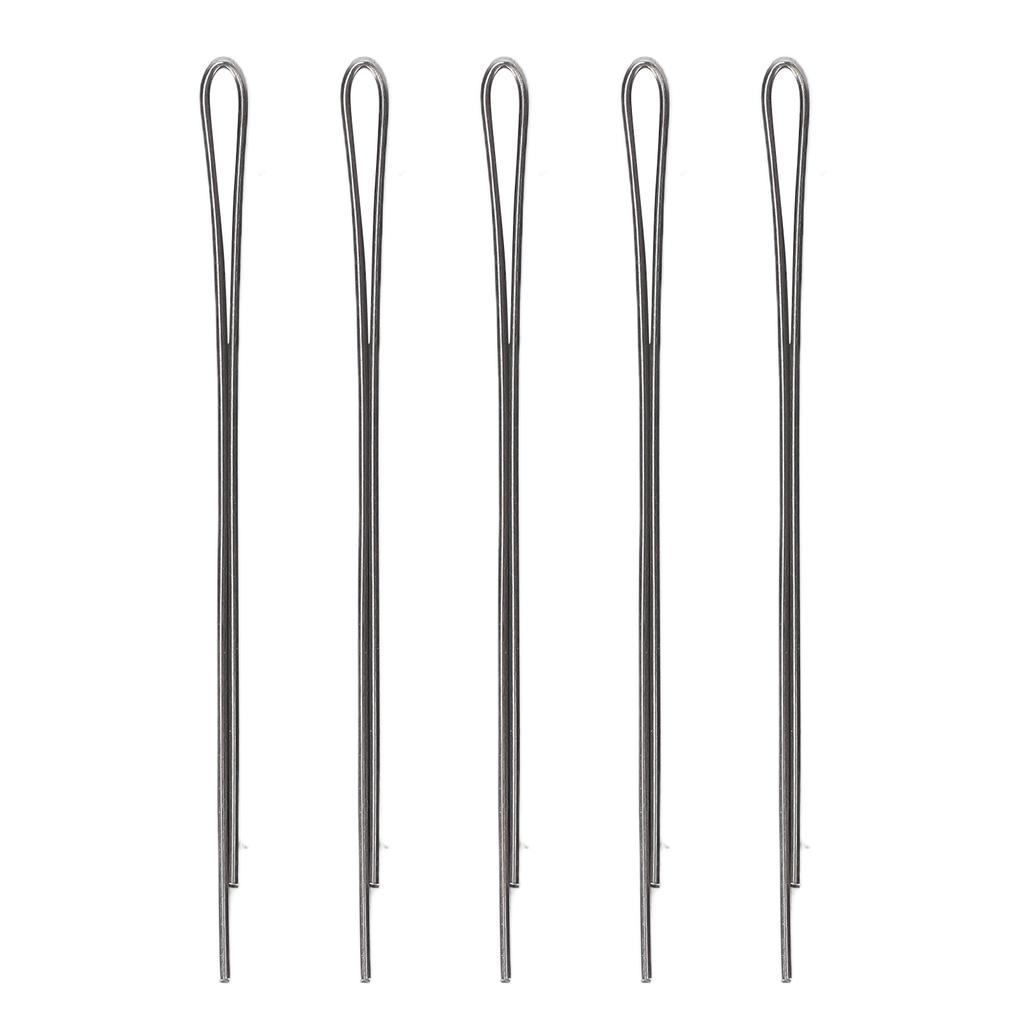 Haarnadeln Legierung Wiederverwendbar Rutschfest Tragbar Schwarz Frauen Mädchen Flache Haarspangen zum Stylen Make-up