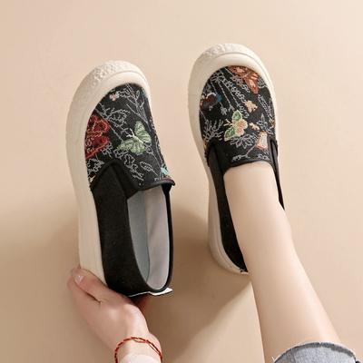 New Women's Shoes Platform Fisherman Shoes Casual Single Shoes Shallow Mouth Flat Shoes One Pedal Lazy Tide Shoes Female Student Shoes