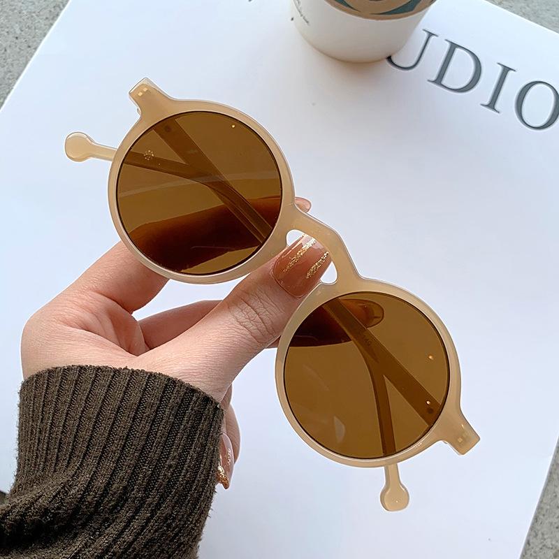 New Fashion Round Women Sunglasses Men Retro Personality Sunglasses Plastic Gradient Outdoor Sports Sun Glasses UV400