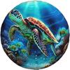 Vibrant Sea Turtle Spare Tire Cover Waterproof Dustproof Outdoor Marine Vehicle Decoration Accessory