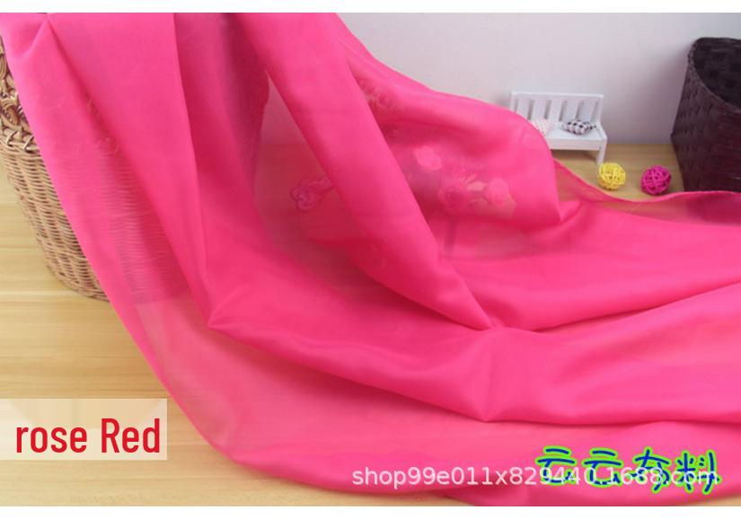 Special Offer Plain Chiffon Gauze Fabric for Clothing, DIY, Lining, Decoration & Wedding