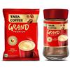 Tata Coffee Grand Premium Instant Coffee| 50g Jar & Tata Coffee Grand Premium Instant Coffee| 50G Pouch, Bag, Powder