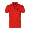 Printed 35% cotton men's casual Solid color slim fit Men's Polo shirt New summer fashion lapel Polo shirt for men