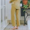 Gunze SAi SA2261 Powder Cream Long Relaxation Soft and Moisturizing Size M Women's Pants, Loungewear, Wear, Comfortable, Finish,
