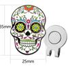 Premium Golf Ball Marker with a Standard Magnetic Hat Clip Skull Golf Ball Marker Hat Clip for Men Women 5