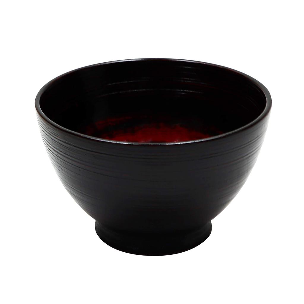 Osaka Choseido Wooden Miso Soup Akebono Yamanaka Wood Diameter 12cm Bowl, Lacquer, Lacquer, Grain, Lacquered, Original, Small,