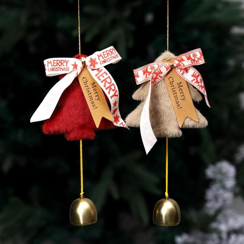 Red Christmas Tree Hanging Ornaments Hanging Bells Christmas Decorations Hanging Ornaments Christmas Car Hanging Couples Gifts