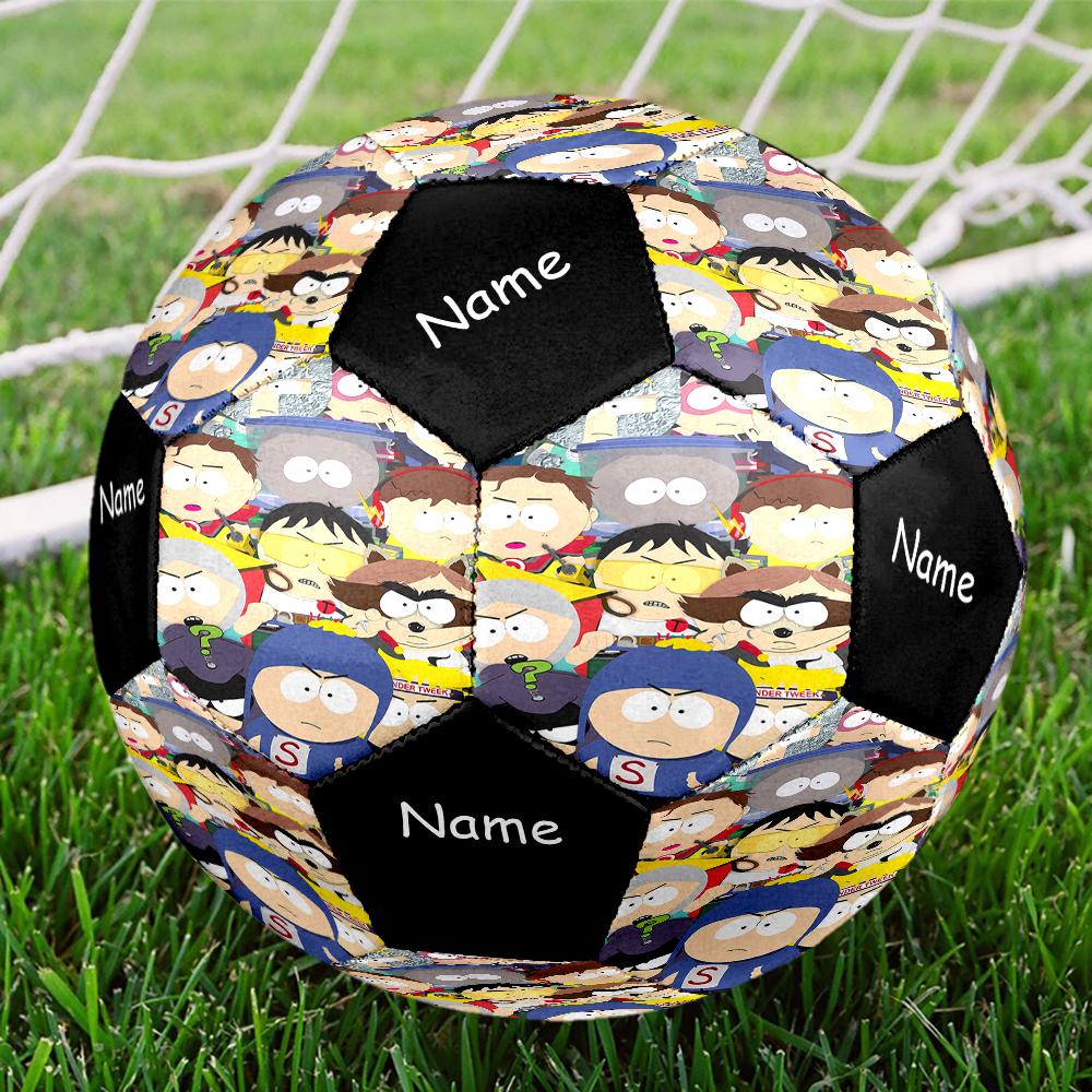 Custom Name South Park Theme Size 5 Soccer Ball, Suitable for Both Indoor and Outdoor Matches, a Gift Suitable for Everyone.