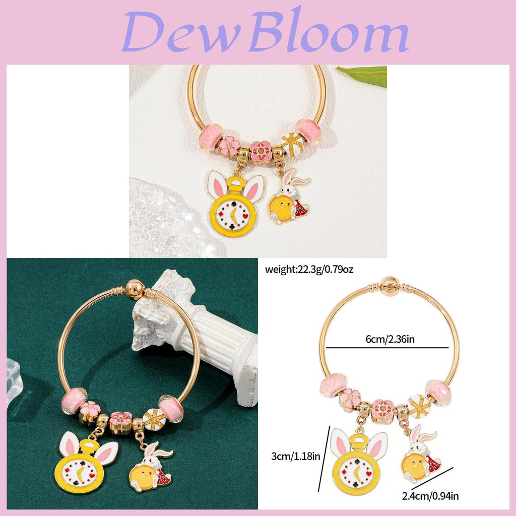 Alice In Wonderland Childrens Bracelet With Zinc Alloy Charm For Travel Gift