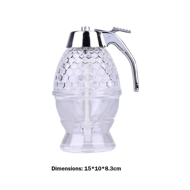 

Горшок для меда Контейнер для хранения банки для меда Прозрачный акриловый дозатор для меда Держатель для бутылки с сиропом Кухонный портативный горшок для хранения