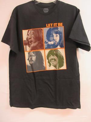 THE BEATLES OFFICIAL MERCH LET IT BE BAND CONCERT MUSIC   LARGE Unisex T-Shirt