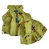 Girls' Chinese-Style Camisole and Shorts Set - Summer Collection