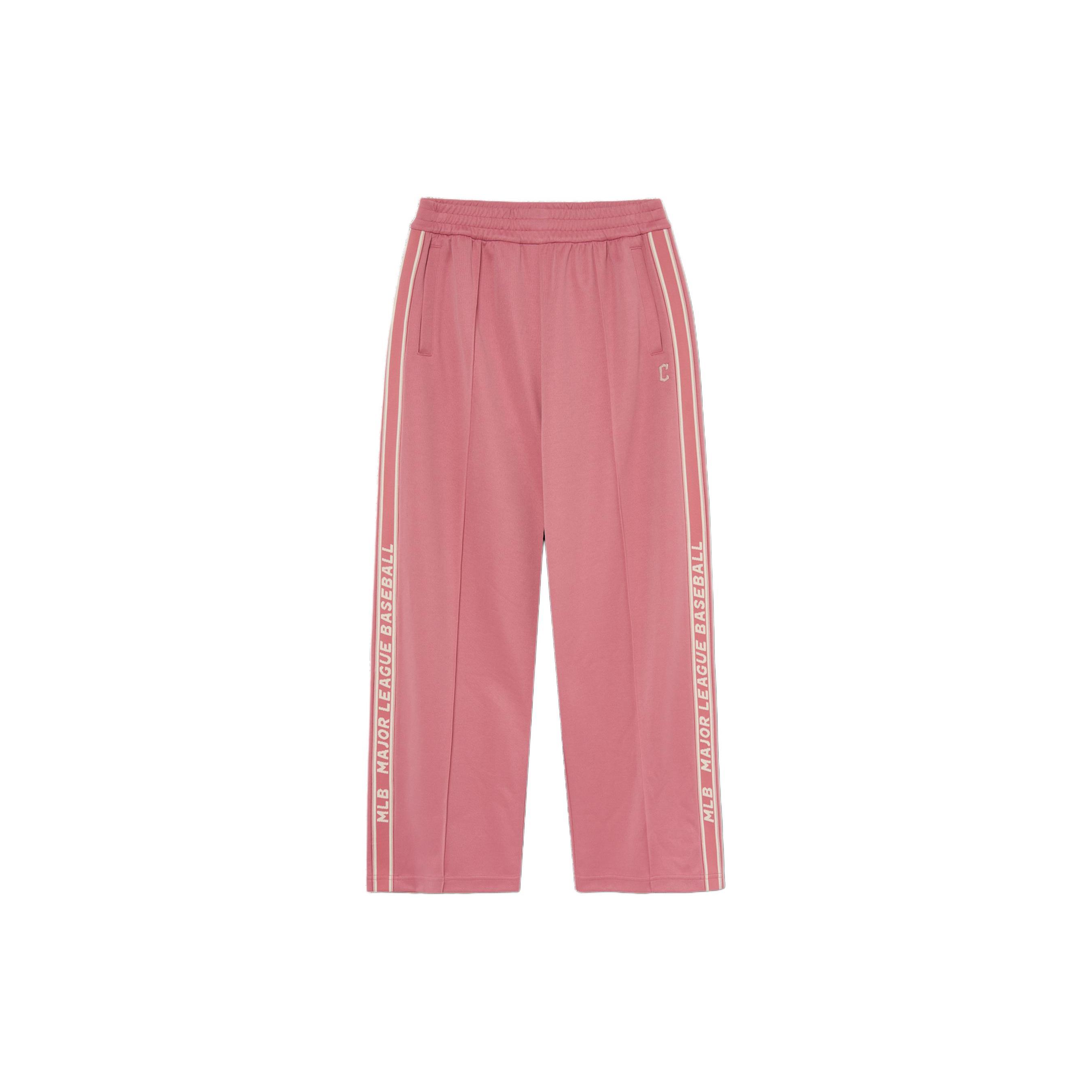 MLB Cleveland Guardians Casual Pants Unisex Pink Moderate Straight Fit Pants 3APTB0934-45PKM S