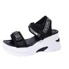 Sports Sandals Women's Summer All-match Fish Mouth Wedge-heeled Sponge Cake Thick-soled Large Size Daddy Heightening Women's Shoes
