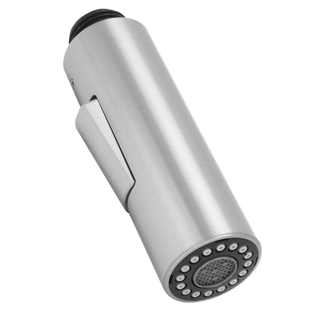 G1/2 Kitchen Tap Pull Out Spray Shower Head Replacement Plastic Nickel Brushed Faucet Accessory