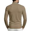Men S Autumn Winter Slim Fit Half Mock Neck Long Sleeve T Shirt
