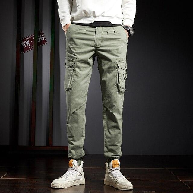 Jantour 2021 Pantalones Camuflaje para Hombre Algodón Casual Pantalones Cargo Militares Joggers Pantalones de Exterior para Hombre Bolsillos 3D Pantalones Harajuku