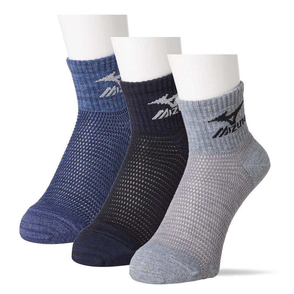 WORK Work Socks for Cool Sneaker Assortment Sizes cm cm Men, Mesh, Tear-Resistant, Length, Sports, A81-553, 3-Pair A, 26.0 ~ 28.0