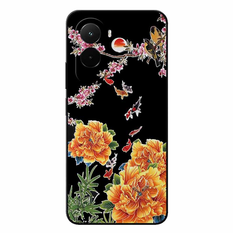3D Relief Embossed Retro For Poco M7 4G Case Soft Silicone Back Cover For Xiaomi PocoM7 4G 3D TPU Relief Funda Poco M7  M7 4G 3D