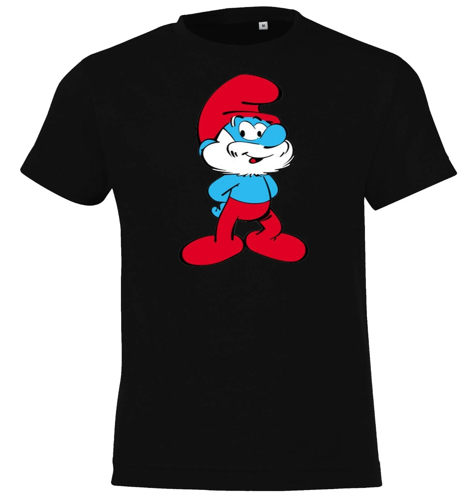Youth Designz Papa Smurf Kids kids boys T-Shirt Print Funny Logo Smurfs Cartoon 100