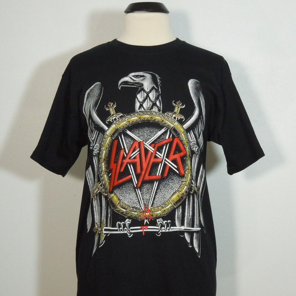SLAYER Eagle War Ensemble S SMALL T-Shirt Black Mens Band Logo Unisex T-Shirt XXXL