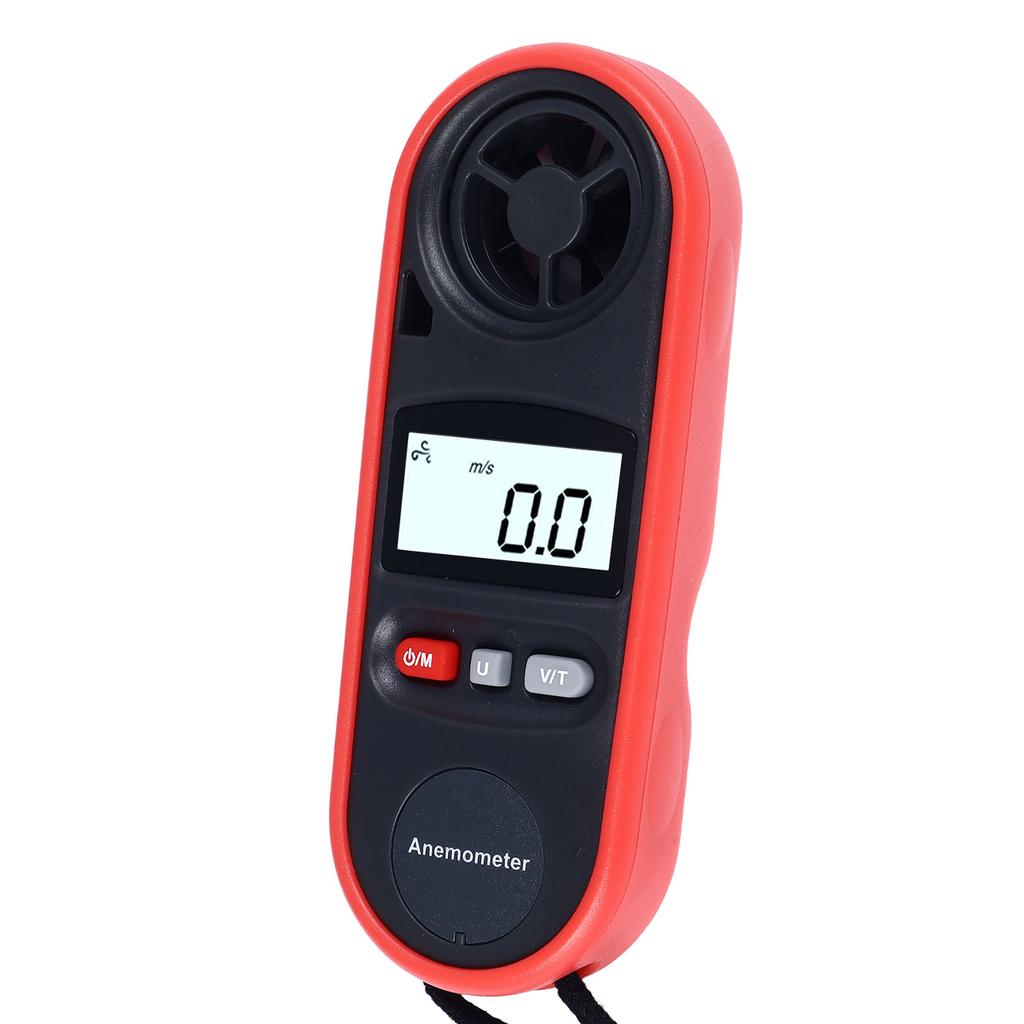 Anemometer Handheld Digital Wind Speed Meter Gauge Air Flow Tester for House HVAC 14 Fahrenheit ‑113 Fahrenheit