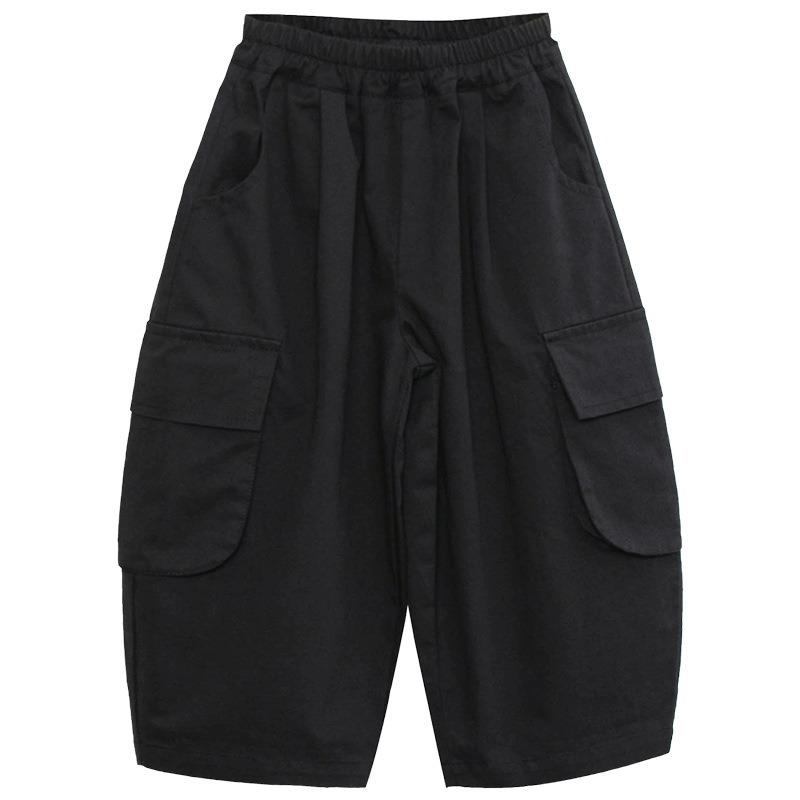 Boys Kids Loose Casual Solid Korean Style Long Trousers For Spring Autumn