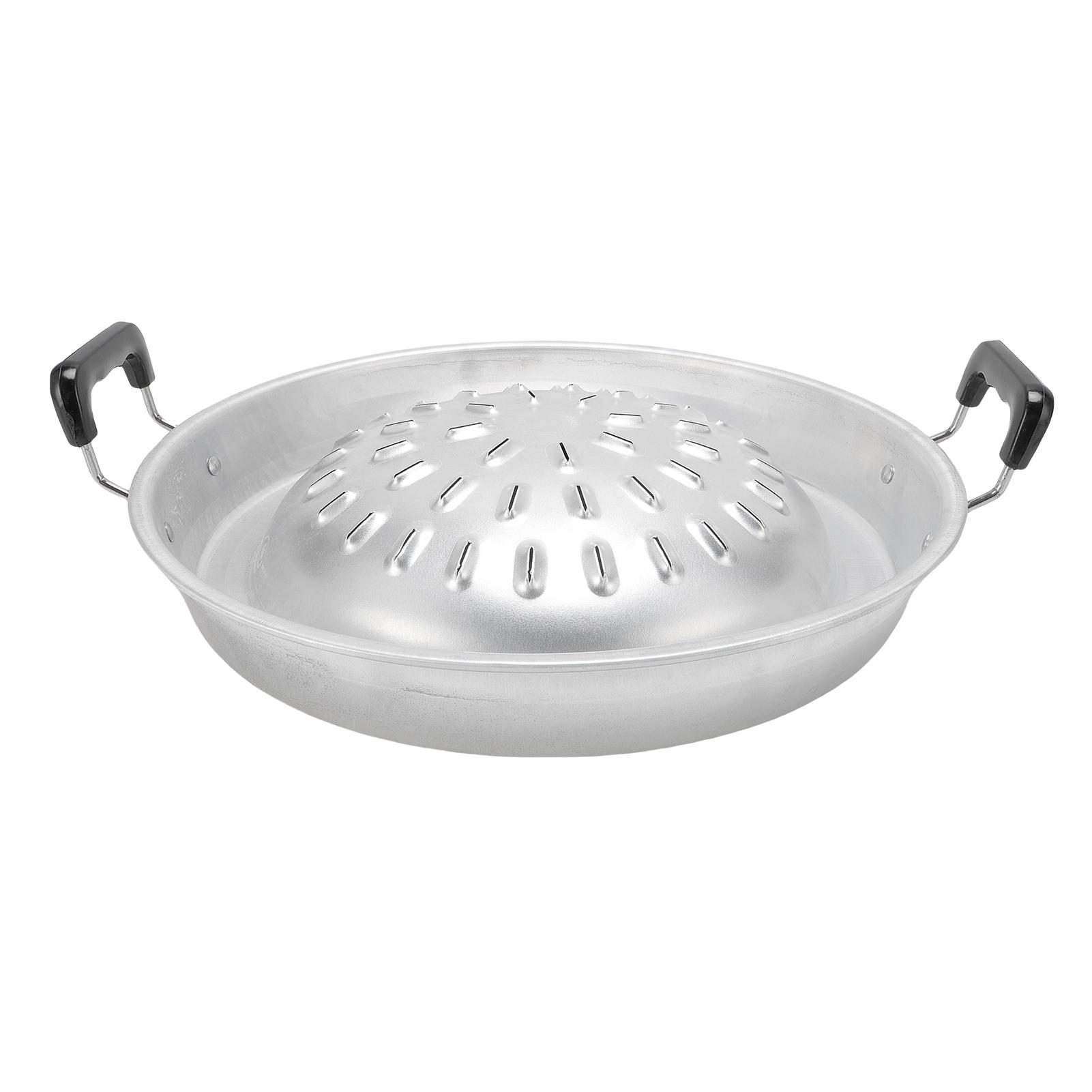 

Тайська сковорода-гриль для барбекю 2 в 1 з антипригарним покриттям, рівномірним нагріванням, алюмінієва сковорода для хот-поту, гриль, сковорода для вугілля для приміщень 35cm/13.78in