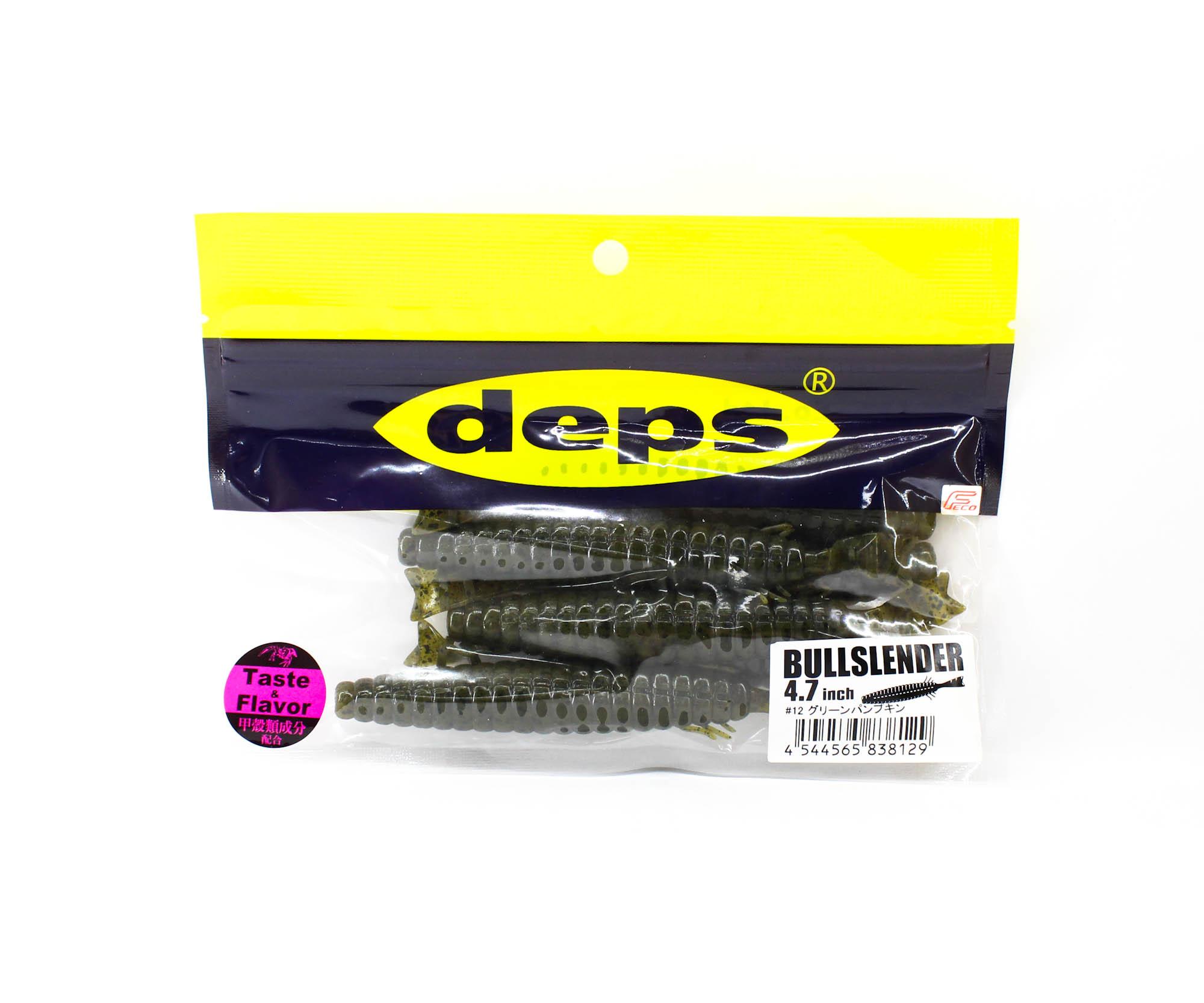 

Deps Soft Lure Bull Slender 4.7 Inch 6 per pack 12 (8129)