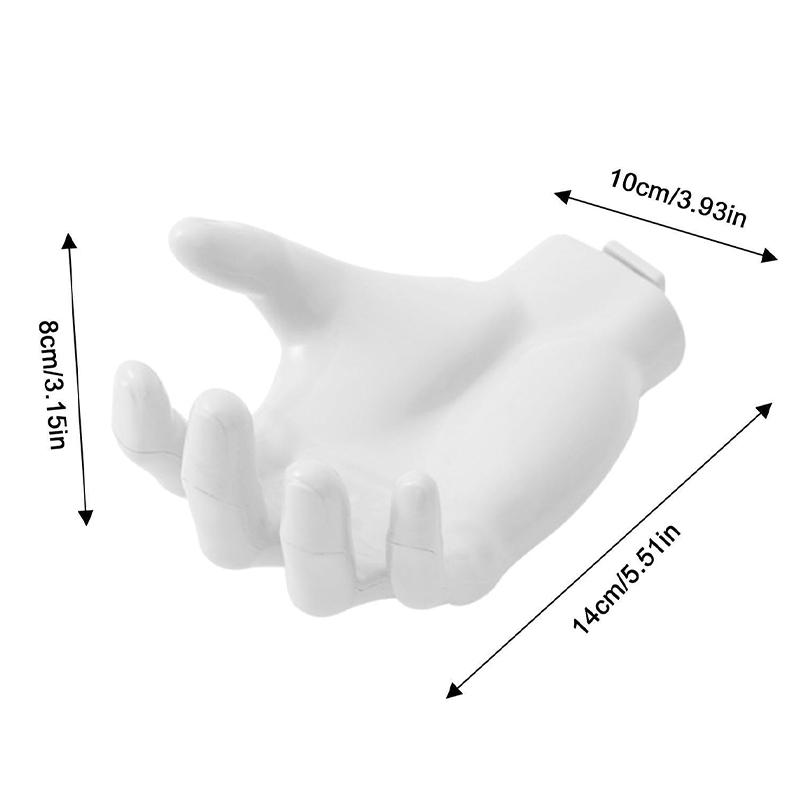 Zabawny wieszak na dłonie Uchwyt na mydło Kształt palca dłoni Projekt Wieszak ścienny Haczyki Łazienka Przechowywanie Stojak wystawowy Wystrój organizacji domu