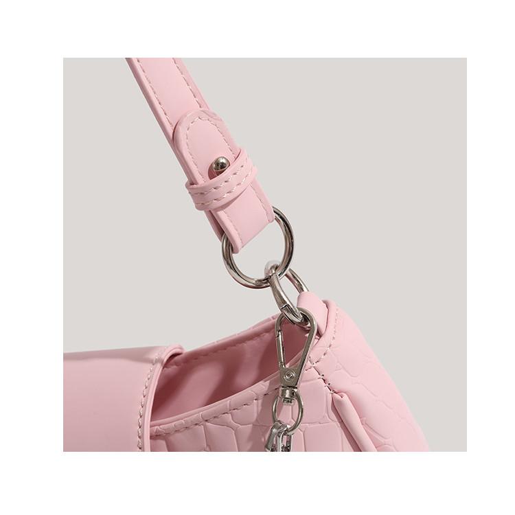 IELGY All-Match Texture Bag Sweet Cool Hot Girl Style One-Shoulder Underarm Bag All-Match Messenger Bag