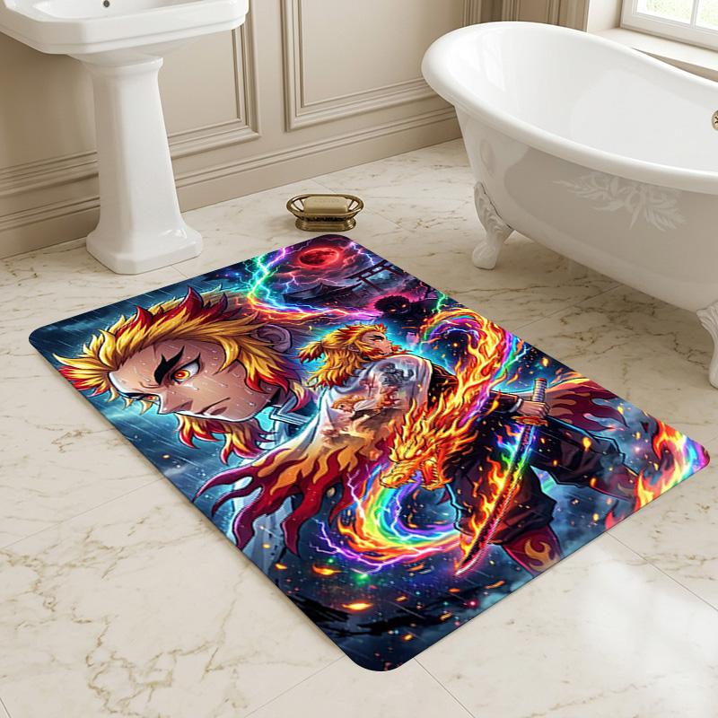 Flame Warrior Living Room Nonslip Area Rug Soft Carpet For Bedroom Game Playroom Sofa Office Home Decor Doormat Christmas Gift C922215