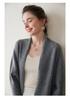 Women's Cashmere Batwing Sleeve Cardigan: Autumn/Winter Shawl Sweater with Silver Thread