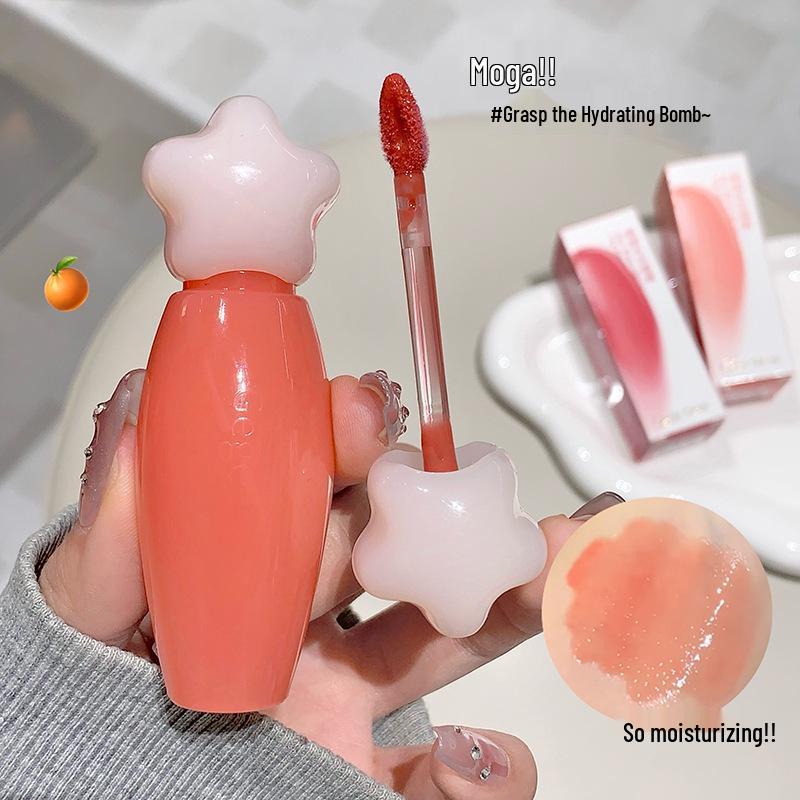 Gege Bear Star Glow Lip Glaze: Plump, Glossy Summer Colors
