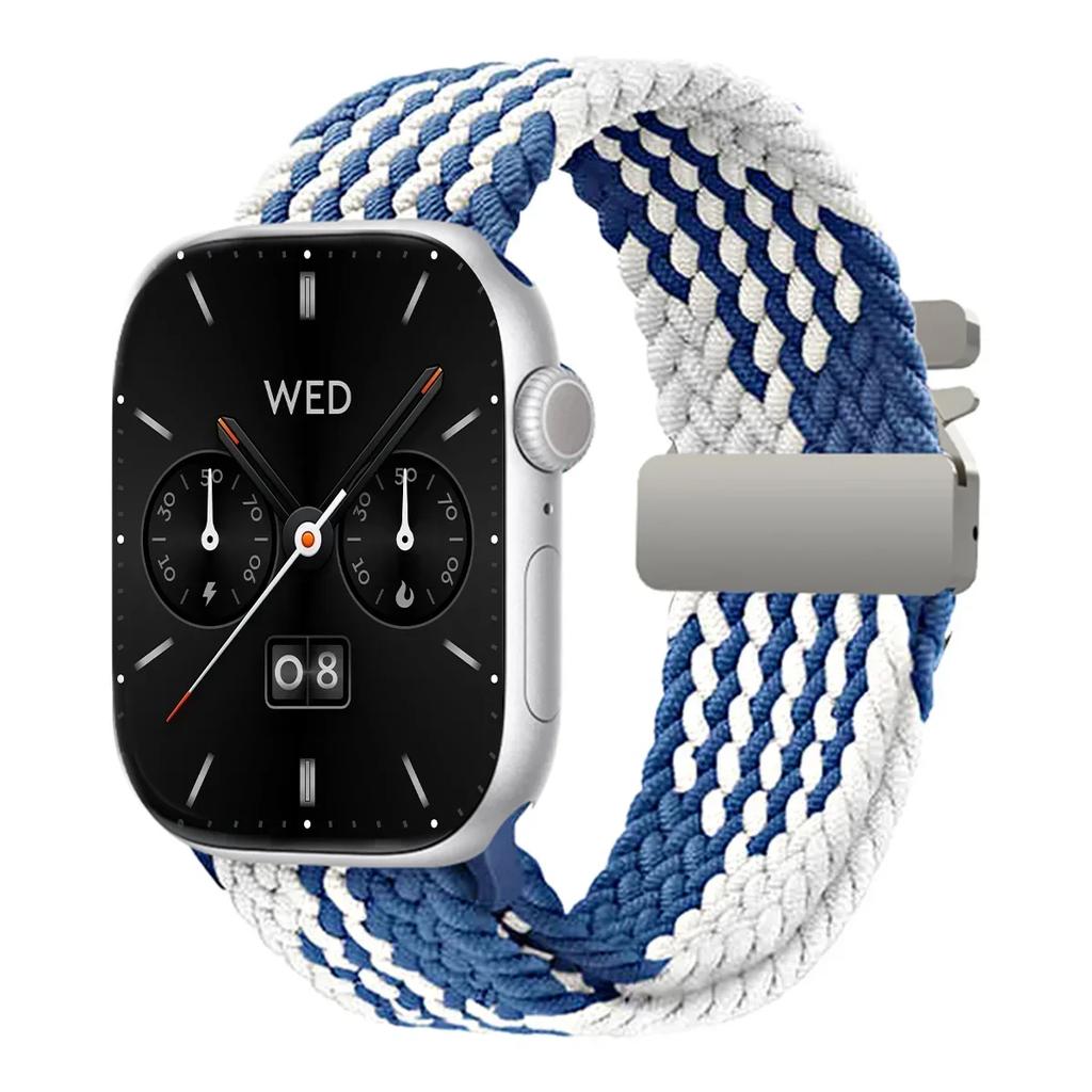 Braided Solo Loop Strap For Apple Watch band 44mm 45mm 46mm 40mm 41mm 42mm 49mm Bracelet iWatch Series Ultra 2 10 9 SE 8 7 6 5 4