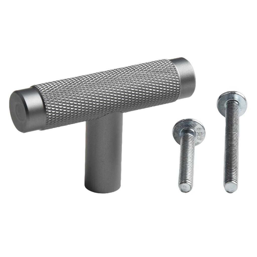 Comfortable Feel Door Handles Kitchen Cabinet Knob Knurled T Bar Knob