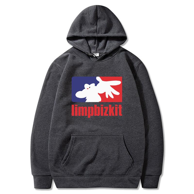 

Limp Bizkit Patrón Sudadera con capucha estampada Street Outdoor Versátil Sudadera con capucha suelta Limp Bizkit Ban _ Regalo L
