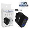 Chargeur Rapide GaN 65W QC3.0 pour Téléphones & Tablettes, Norme UE