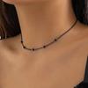Ingemark Exquisite Elegante Schwarze Kristall Choker Halskette Damen Minimalismus Charme Schlüsselbein Dünne Kette 2026 Neujahrs Schmuck Geschenke