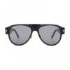 Tom Ford Aviator Full Rim  Shiny Black Frame  Smoke Mirror Lens