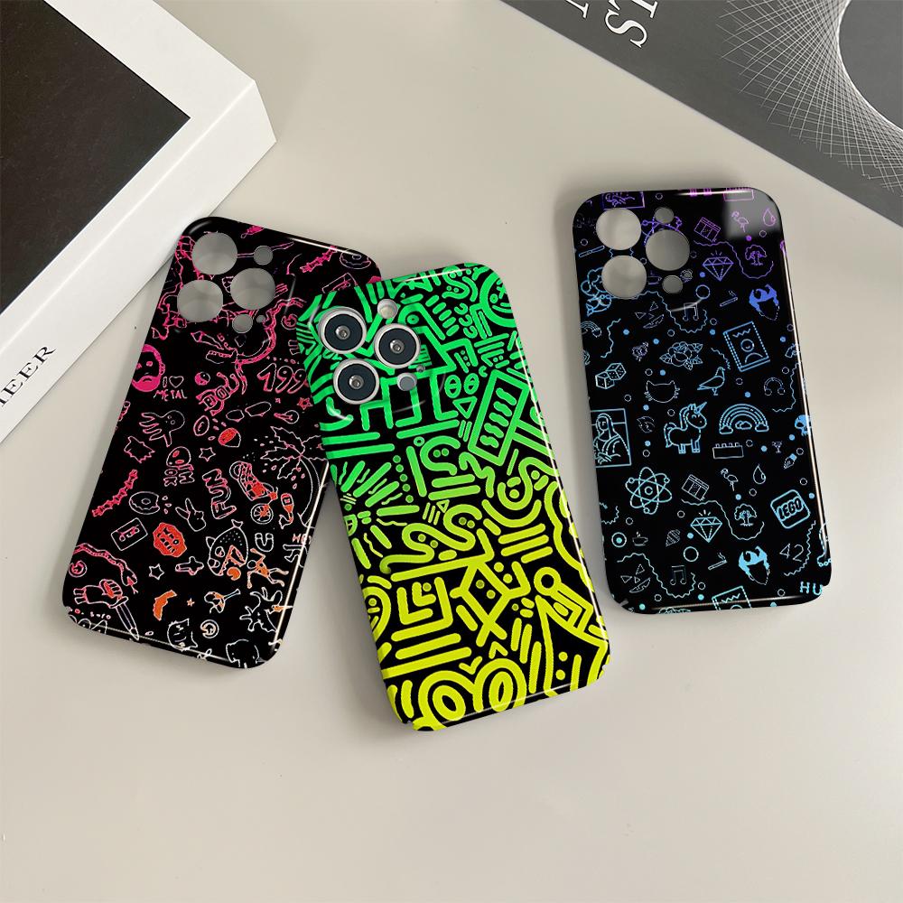 All-inclusive Film Phone Case Cartoon Fashion Design Hard Shell Full Cover Camera Protection Case for iPhone Samsung Xiaomi Poco Redmi