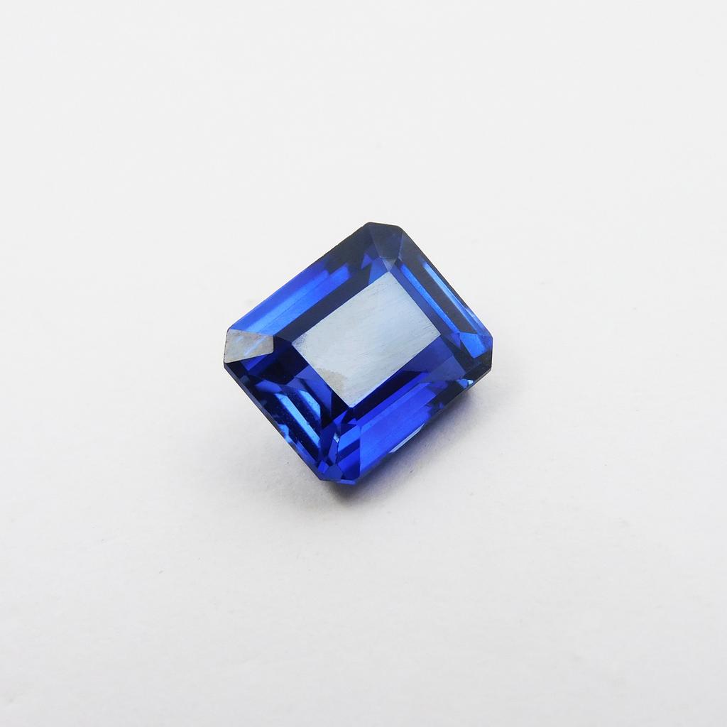7.80 Ct Natural Blue Tanzanite CERTIFIED Emerald Cut Loose Gemstone p-1384-h