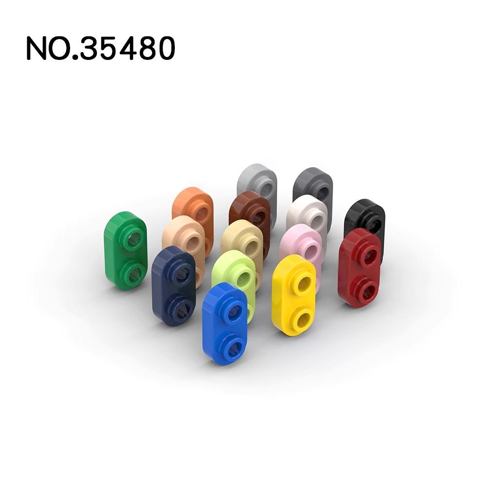 Non-Toxic 200Pcs Moc Brick Parts 35480 Piastra Rotonda 1X2 Con Borchie Aperte Compatibile Building Block Particelle Fai Da Te Assmble Kid