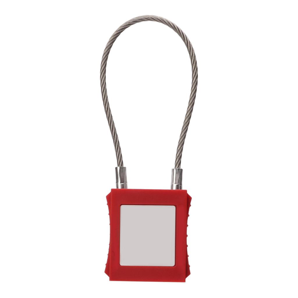 Lockout Tagout Kabelschlösser 85mm Bügel Stahl Sicherheitsvorhängeschloss mit 2 Schlüsseln für die Ausrüstungswartung Rot