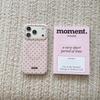 iPhone 17 ProMax Polka Dot Matte Magnetic Case, Fits iPhone 15/14/16P, Solid Color, Full Screen, Female Design