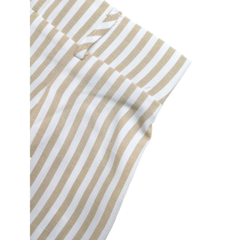 Women Summer Striped Hollow Out Vest And Long Pants Two Piece Casual Set