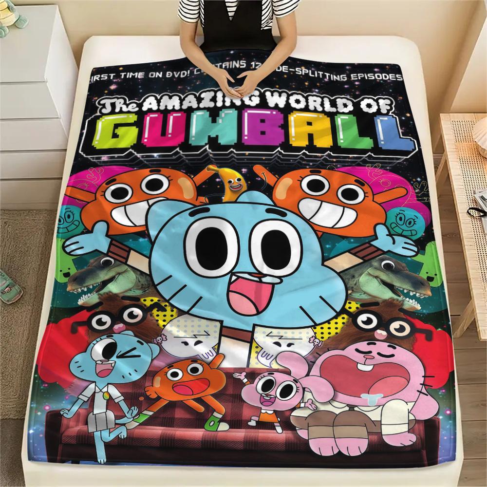 Gumball-Print Flanelldecke, Hohe Qualität, Bequem für alle Jahreszeiten, Heimdekoration, Wärme und Komfort